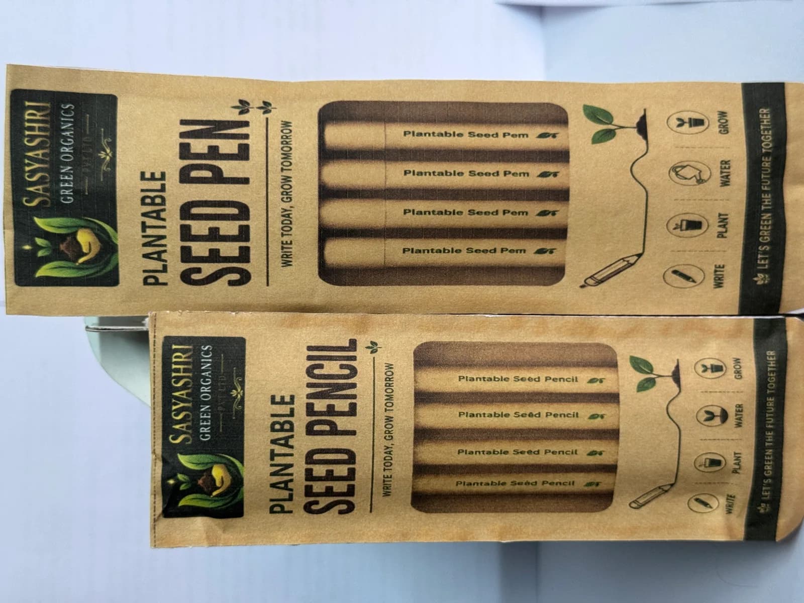 SASYASHRI plantable seed pen and pencil packaging